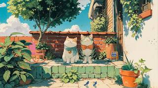 Two Happy Cats in a Dreamy Garden 🌿✨ | Soft Lofi Music to Relax Your Mind screenshot 5