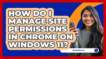 How do I manage site permissions in Chrome on Windows 11? - Be App Savvy