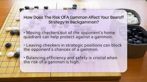 How Does The Risk Of A Gammon Affect Your Bearoff Strategy In Backgammon? - The Board Game Xpert