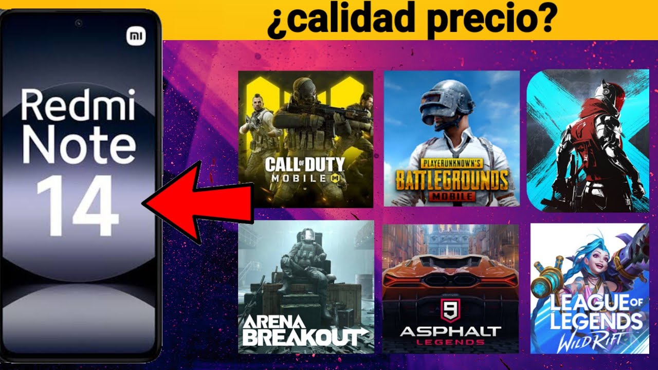Redmi note 14 prueba de rendimiento en juegos - YouTube