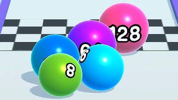 Ball Run 2048 Merge Number ! MAX LEVELS Gameplay Walkthrough New Update Part 465 android, ios