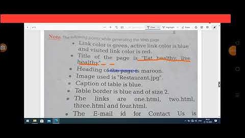 Class X  Computer Application 22-10-2020 By Mr. Praveen Singh Ch- HTML