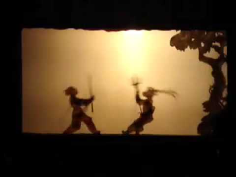 Chinese Shadows Puppet Theatre: Monkey King Fighting (Wuzhen, China