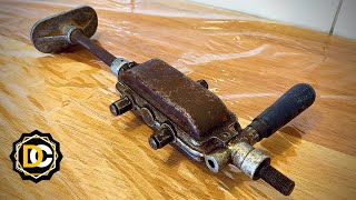 Old Rusted Hand Drill - Restoration - WorkshopDC
