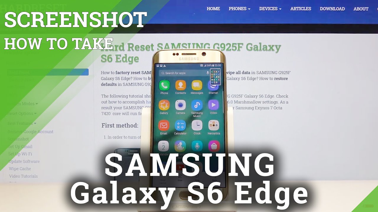 Wie Macht Man Screenshot Bei Samsung Galaxy S6 How to Take Screenshots on Samsung Galaxy S6 Edge – Save Screen - YouTube