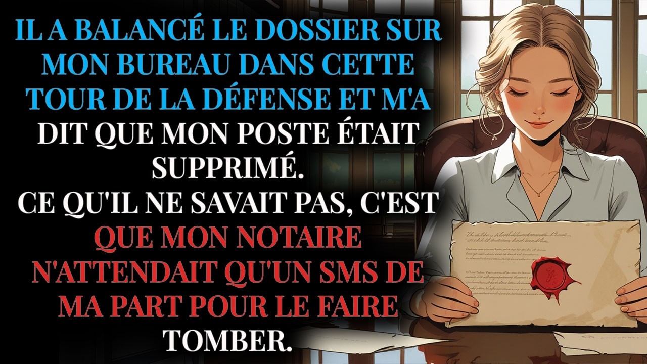 Pourquoi je suis restée si calme lors de mon licenciement ? J'attendais simplement le SMS de mon...
