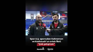 Spor A.Ş. sporcuları Kahraman ve Kashoush’un ortak fikri: “Çok çalışmak”