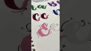 Satisfying E Brush Pen Strokes #calligraphy #asmr #lettering