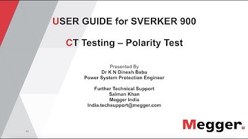 CT Testing - Polarity Test SVERKER 900