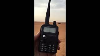 اتصال لاسلكي بعيد مدى  Mobile wireless connection by kenwood TH-F7  HF