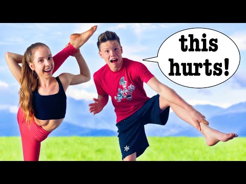 GIRLS vs BOYS Flexibility Challenge! ft/ Ninja Kidz