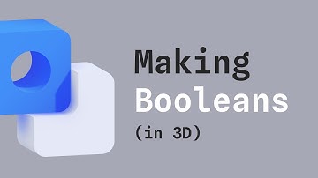 Creating boolean shapes in 3D with Spline