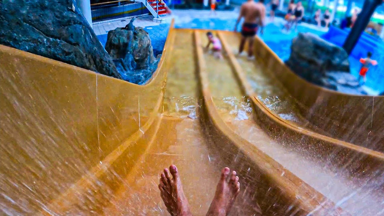 NOT INSANE Rapid Run water slide at Tikibad | POV 2025
