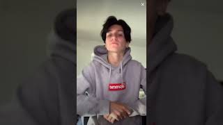 Lilhuddy singing on tiktok live about charli  6\/23\/20