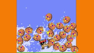 55 seconds of ninja doge swimming in cookies and milk