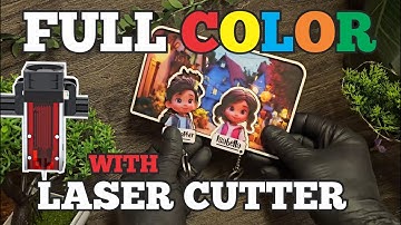 Print and Cut with your Laser Cutter, add full color prints to your projects woth no special tools