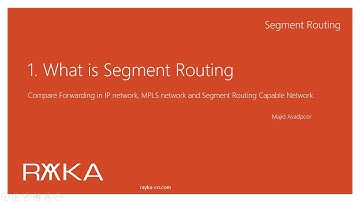 1. what is segment routing