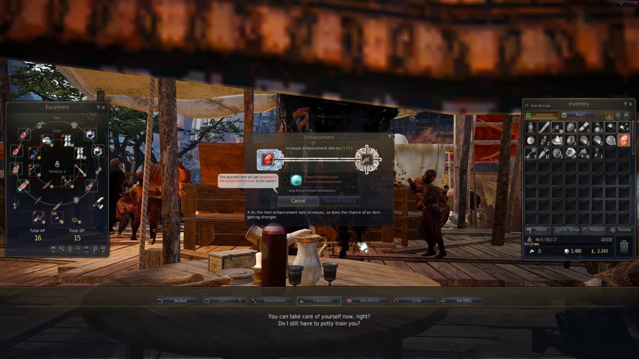 Black Desert Online awakened weapon 17 to 18 【8th attempt】 YouTube