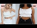 DIY Ruched Backless Top From A Bedsheet!! | DIY Trendy Summer Top