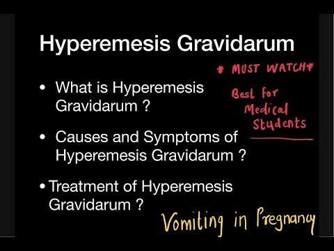 Video: Hyperemesis Gravidarum: Vzroki, Simptomi In Diagnoza