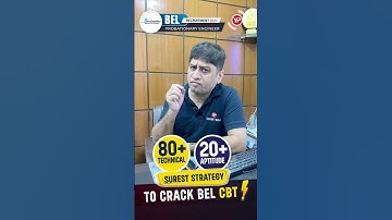 BEL Surest Strategy to crack CBT Probationary Engineer 2025