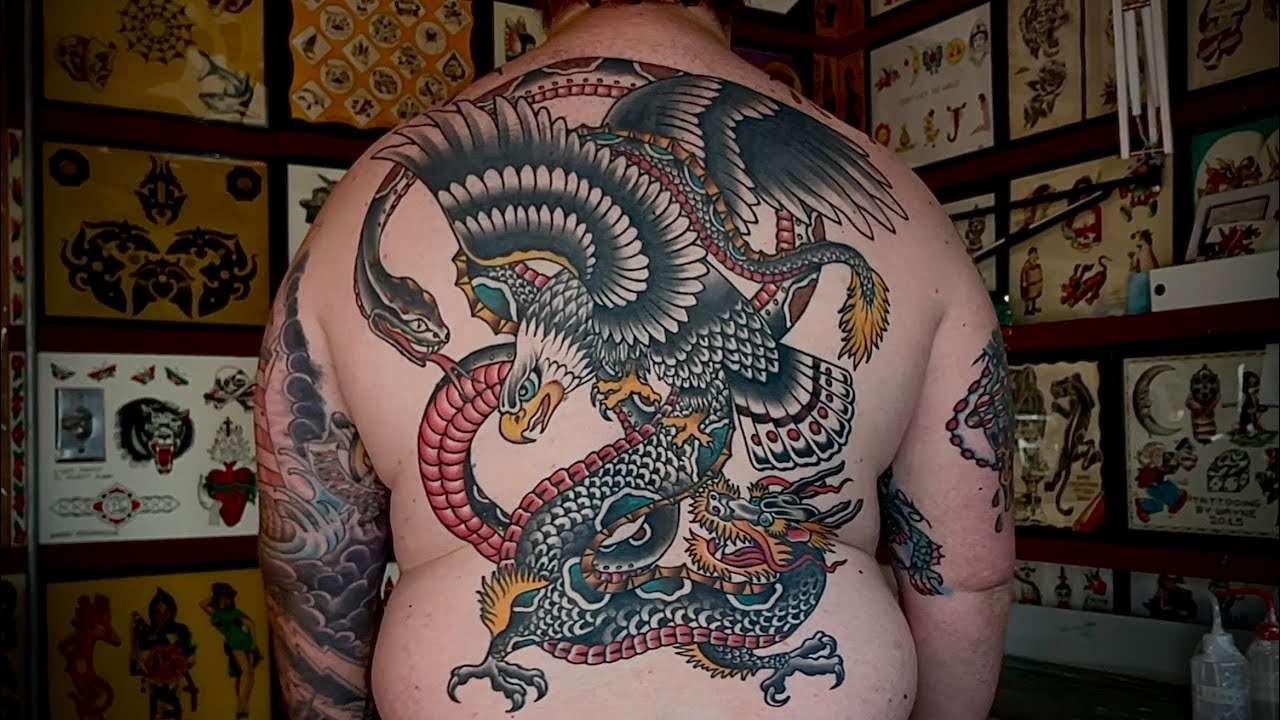 Japaneseinspired neotraditional back tattoo by sneakymitchjapaneseink  japanesetattoo   Traditional back tattoo Japanese back tattoo Neo traditional  tattoo