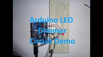 LED Dimmer Circuit using the Arduino microcontroller