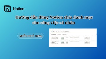Hướng dẫn dùng Notion để quản lí công việc và cuộc sống
