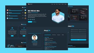 Portfolio Website Design using HTML, CSS, and JavaScript || Free Source Code