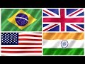 COUNTRY FLAGS OF THE WORLD for Children - Learn Flags for Kids, Kindergarten & Toddlers