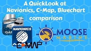 Navionics, c-map,  Garmin marine map comparison