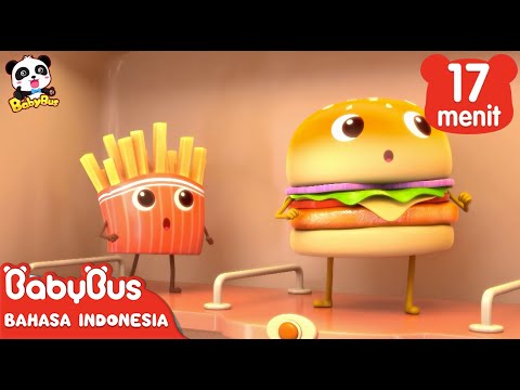 Hamburger dan Kentang Goreng | Kumpulan Film Hamburger | BabyBus Bahasa Indonesia