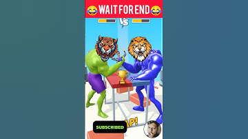 Epic Tiger vs Lion Muscle Smash Race // Ultimate Running Game Showdown!"