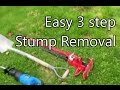 Tree Stump removal with 3 simple tools.