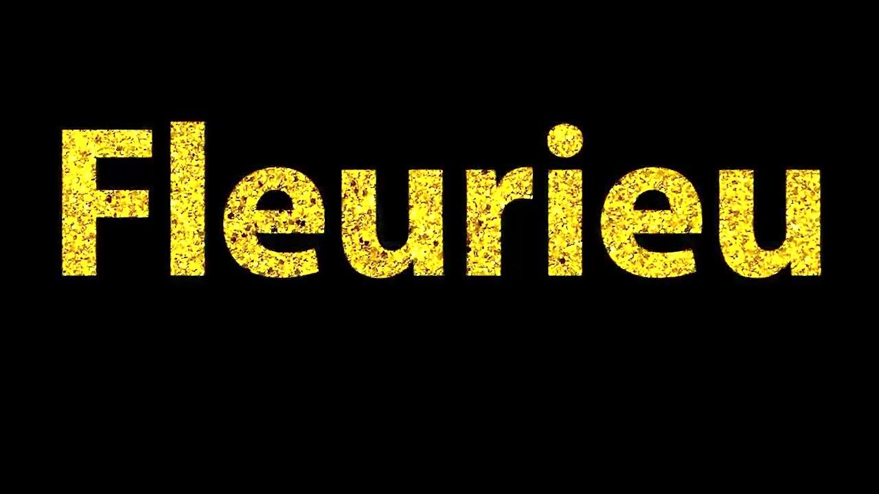 How To Pronounce Fleurieu YouTube