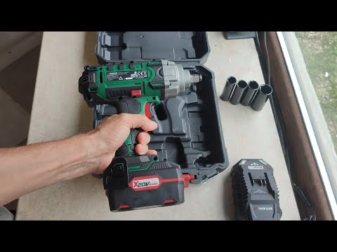 Акумуляторний ударний гайковерт Parkside PASSK 20-Li C4 (5 щаблів — max 400 Нм, Німеччина), відео 2