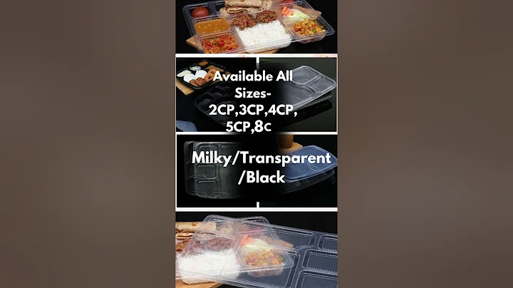 Disposable Plastic Meal Tray | Cloud Kitchen/Restaurants/Hotels | Pack Food| Container.