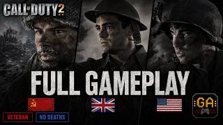 Call of Duty 2 Full Game Walkthrough | No Commentary | Veteran | No Deaths