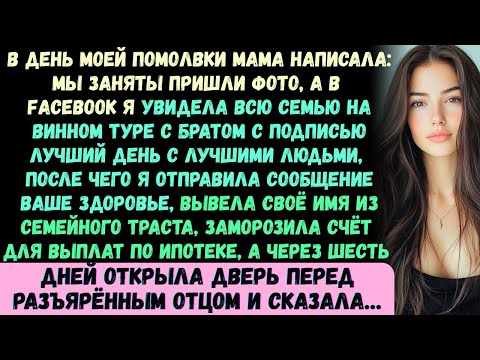 В день моей помолвки мама прислала сообщение: Мы заняты пришли фотографии. Потом я открыла Facebook…