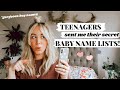 Revealing 250 Teens *secret* Baby Name lists - Rare (but rising) Boy Names - SJ STRUM Baby Names