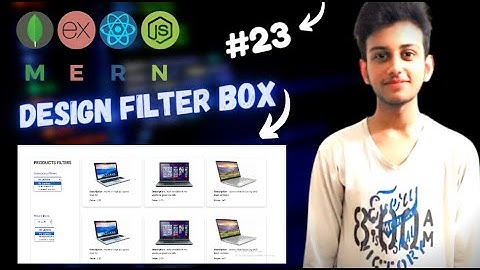 MERN STACK E-Commerce Website Tutorial #23 🔥 Filter Box Design