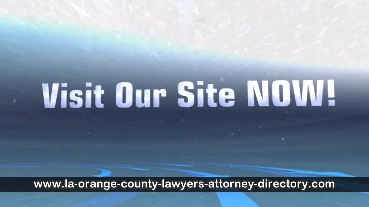 Orange County Lawyers YouTube