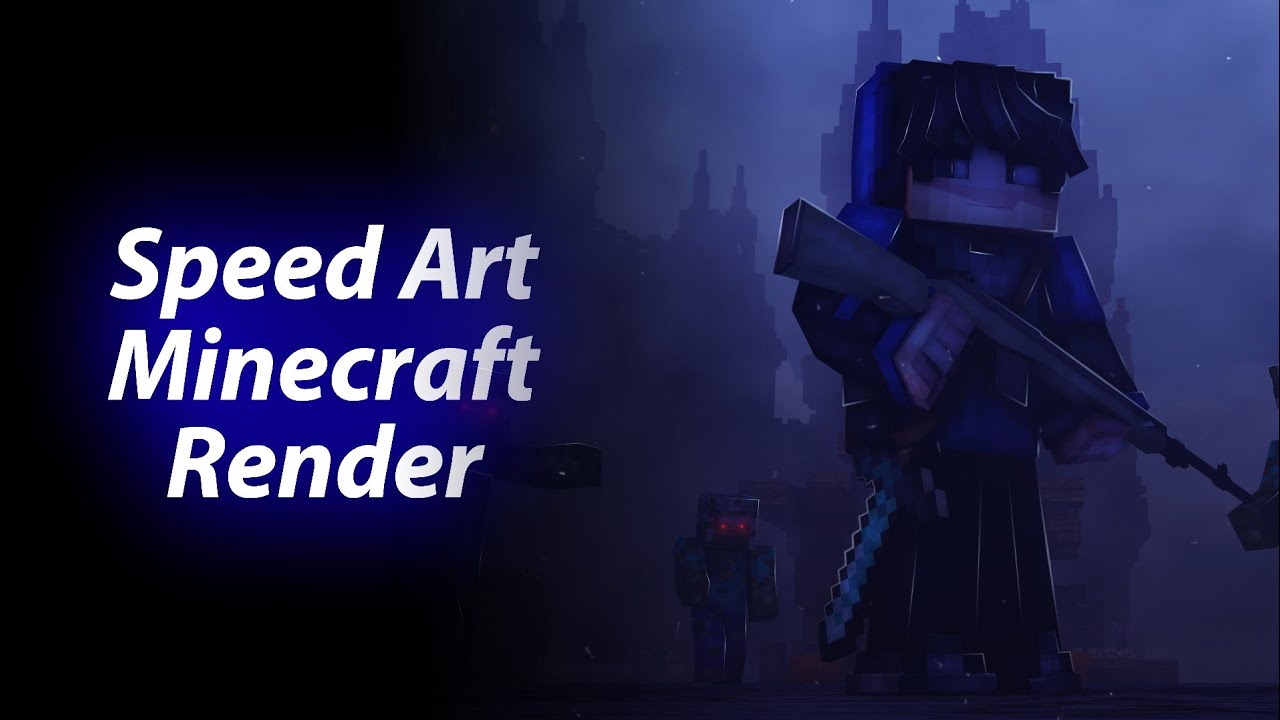 Speed Art Render Scene Minecraft C4D + Photoshop - YouTube