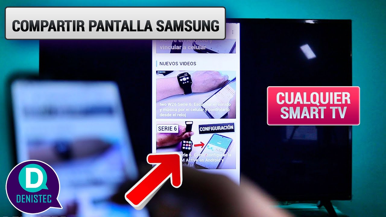 Compartir-duplicar pantalla de celular SAMSUNG a Smart TV: 3 SOLUCIONES