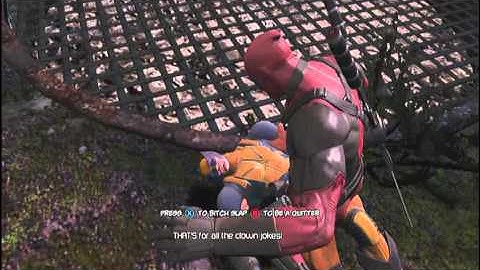 Deadpool Bitch Slapping Wolverine