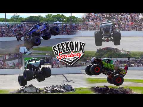 MONSTER TRUCKS FREESTYLE at Seekonk Speedway Fathers Day Bash 2026