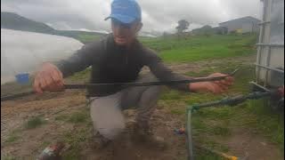 Irrigation system from 1000 liter can