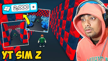 Using 2,000 *TILES* In YouTube Simulator Z Roblox!