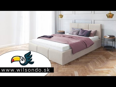 Čalúnená manželská posteľ