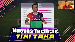 FIFA 18 Mejores Tacticas Personalizadas E Instrucciones Para El TIKI TAKA  Mi Nueva FORMACION